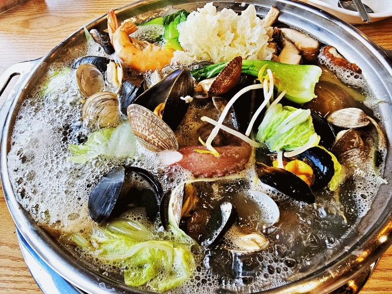 아산 칼국수 맛집 해물 푸짐한 바다를 담다